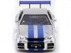 Cochesdemetal.es 2002 Nissan Skyline GT-R BNR34 "Fast & Furious 1" 1:24 Jada Toys 97158/253203044
