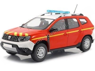 Cochesdemetal.es 2021 Dacia Duster MK II Pompier/Bomberos 1:18 Solido S1804605