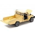 Cochesdemetal.es 1980 Toyota Land Cruiser 40 4x4 Pickup Beige 1:18 Kyosho KY08958BE