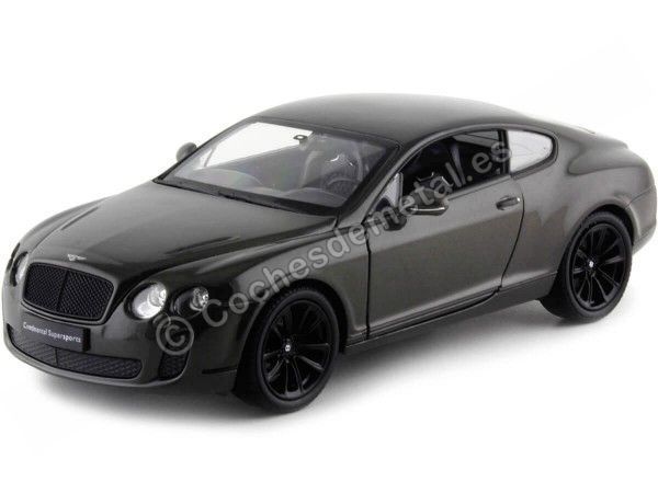 Cochesdemetal.es 2011 Bentley Continental Supersports Gris Metalizado 1:24 Welly 24018