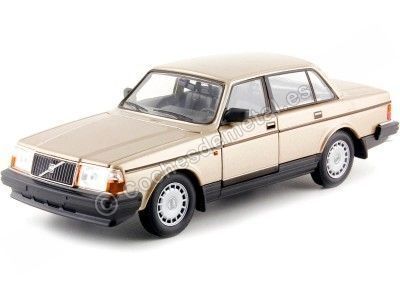 Cochesdemetal.es 1986 Volvo 240 GL Dorado Metalizado 1:24 Welly 24102