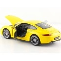 Carsdemetal.es 2012 Porsche 911 (991) Race jaune 1:24 Wellly 24040