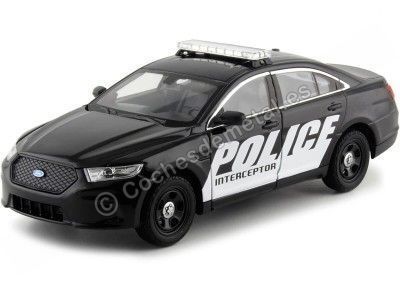 2013 Ford Police Interceptor Negro 1:24 Welly 24045 Cochesdemetal.es