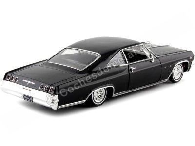 1965 Chevrolet Impala SS 396 Tuning Negro Metalizado 1:24 Welly 22417 Cochesdemetal.es 2
