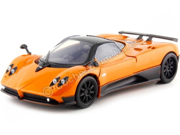 Cochesdemetal.es 2009 Pagani Zonda F Naranja 1:24 Motor Max 73369