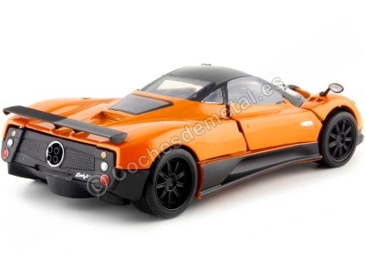 Cochesdemetal.es 2009 Pagani Zonda F Naranja 1:24 Motor Max 73369 2