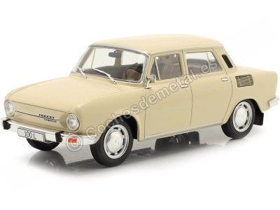 Cochesdemetal.es 1969 Skoda 100 L De Luxe Beige 1:24 WhiteBox 124077