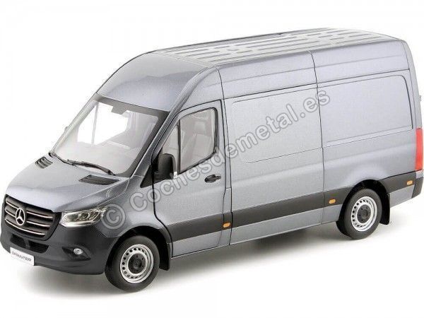 Cochesdemetal.es 2018 Furgoneta Mercedes-Benz Sprinter Silver 1:18 Norev HQ 183424