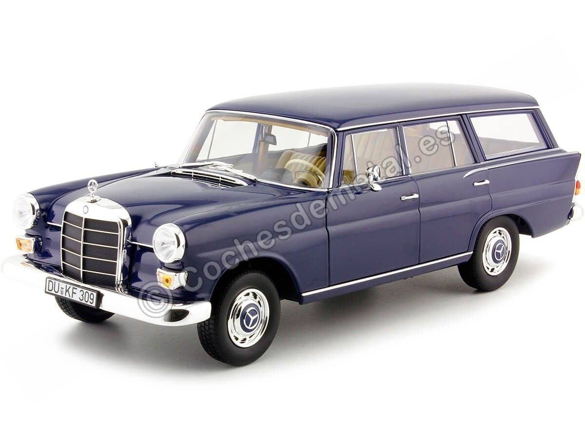 1966 Mercedes-Benz 200 Universal (W110) Azul Oscuro 1:18 Norev HQ 1