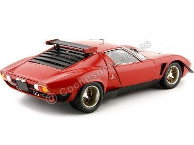 Cochesdemetal.es 1970 Lamborghini Miura Svr Rojo / Negro 1:18 Kyosho 08319r 2