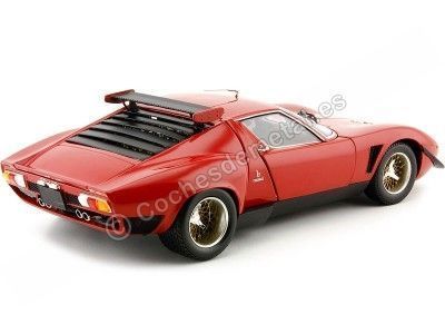 Cochesdemetal.es 1970 Lamborghini Miura SVR Rojo/Negro 1:18 Kyosho 08319R 2