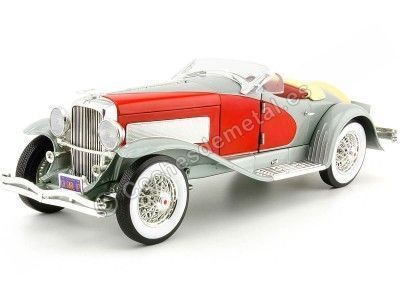 Cochesdemetal.es 1935 Duesenberg SSJ Speedster Rojo / Gris 1:18 Auto World AW279