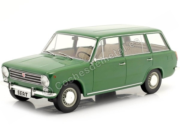 Cochesdemetal.es 1968 siège 124 VERDE familière 1:18 Triple-9 1800226