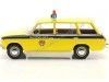 CARSDEMETAL.ES 1970 LADA 2102 (siège 124 Familier) "Police USS" Jaune / Bleu 1:18 Triple-9 1800233