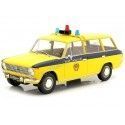 Cochesdemetal.es 1970 Lada 2102 (Seat 124 Familiar) "Policía URSS" Amarillo/Azul 1:18 Triple-9 1800233