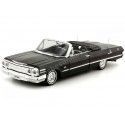 Cochesdemetal.es 1963 Chevrolet Impala Convertible Tuning Negro 1:24 Welly 22434