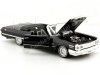 Cochesdemetal.es 1963 Chevrolet Impala Convertible Tuning Negro 1:24 Welly 22434