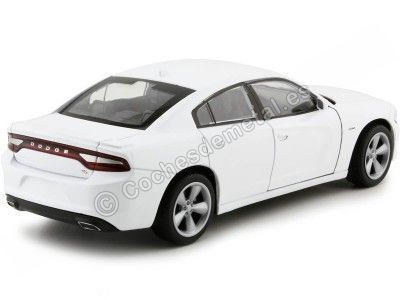 2016 Dodge Charger R/T Blanco 1:24 Welly 24079 Cochesdemetal.es 2