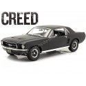 Cochesdemetal.es 1967 Ford Mustang Coupe "Creed. La leyenda de Rocky" Negro Mate 1:18 Greenlight 13611