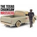 CARSDEMETAL.ES 1974 Chevrolet C-10 "The Matanza de Texas + Figure avec masque et tronçonneuse" 1:18 Highway-61 18022