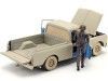 CARSDEMETAL.ES 1974 Chevrolet C-10 "The Matanza de Texas + Figure avec masque et tronçonneuse" 1:18 Highway-61 18022