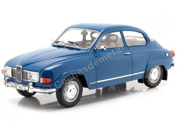 Cochesdemetal.es 1971 Saab 96 V4 Azul 1:18 MC Group 18283