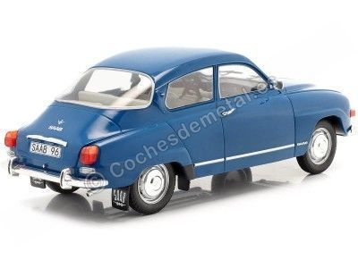 Cochesdemetal.es 1971 Saab 96 V4 Azul 1:18 MC Group 18283 2