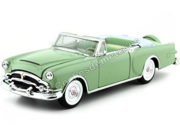 Cochesdemetal.es 1953 Packard Caribbean Convertible Verde 1:24 Welly 24016