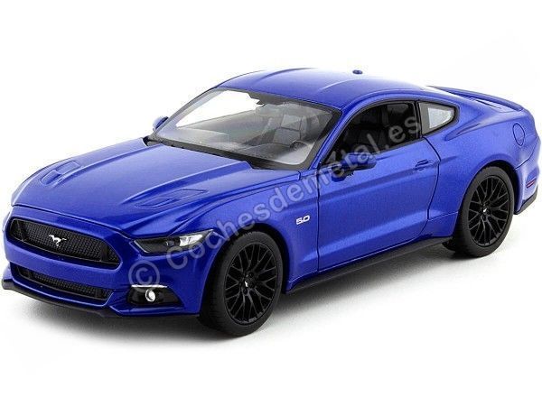 Cochesdemetal.es 2015 Ford Mustang GT Azul Metalizado 1:24 Welly 24062