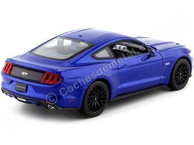 Cochesdemetal.es 2015 Ford Mustang GT Azul Metalizado 1:24 Welly 24062 2