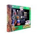 Carsdemetal.es Ensemble d'accessoires pour le camping 1:24 Gear de passe-temps 18430