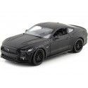 Cochesdemetal.es 2015 Ford Mustang GT Negro Mate 1:24 Welly 24062