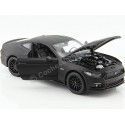 Cochesdemetal.es 2015 Ford Mustang GT Negro Mate 1:24 Welly 24062
