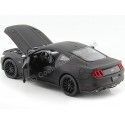 Cochesdemetal.es 2015 Ford Mustang GT Negro Mate 1:24 Welly 24062