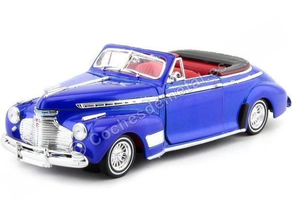 Cochesdemetal.es 1941 Chevrolet Special De Luxe Tuning Azul Eléctrico 1:24 Welly 22411