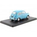 CARSDEMETAL.ES 1960 FIAT 600D (siège 600d) Blue "CARS INPEPTABLE" 1:24 Éditorial Salvat ES21