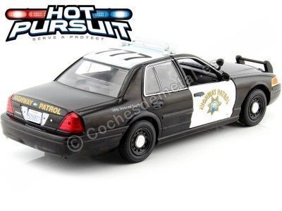 2011 Ford Crown Victoria Police Interceptor California Highway Patrol "Hot Pursuit" 1:24 Greenlight 85523 Cochesdemetal.es 2