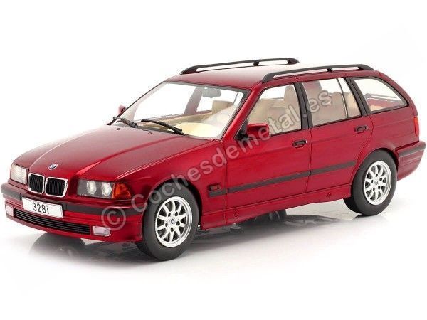 Cochesdemetal.es 1985 BMW Serie 3 (E36) Touring Rojo Oscuro 1:18 MC Group 18155