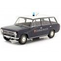Cochesdememetal.es 1972 FIAT 124 Famille (siège 124 Familier) "Carabinieri" Azul / Blanco 1:18 Triple-9 1800222