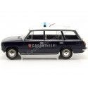 Cochesdememetal.es 1972 FIAT 124 Famille (siège 124 Familier) "Carabinieri" Azul / Blanco 1:18 Triple-9 1800222