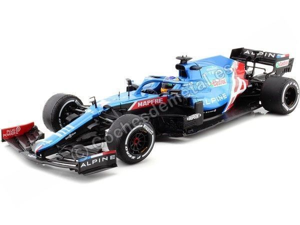 Cochesdemetal.es 2021 Alpine A521 Renault E-Tech 20B Nº14 Fernando Alonso GP F1 Portugal 1:18 Solido S1808101