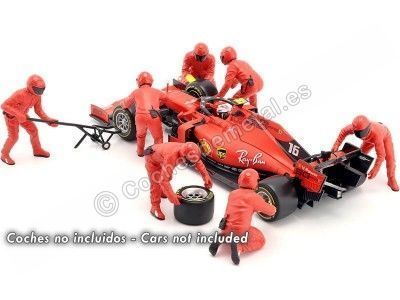 Cocucessesdemetal.es Set 7 Boîtes mécaniques Formule 1 Ferrari 1:18 American Diorama 76553 2