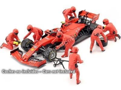 Cocucessesdemetal.es Set 7 Boîtes mécaniques Formule 1 Ferrari 1:18 American Diorama 76553