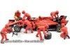Cochesdemetal.es Set 7 Mecánicos de Boxes Fórmula 1 Equipo Ferrari 1:18 American Diorama 76553