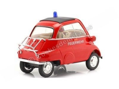 Cochesdemetal.es 1954 BMW Isetta 250 Bomberos Rojo 1:18 Welly 24096 2