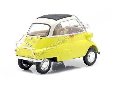 CARSDEMETAL.ES 1954 BMW Isetta 250 jaune / blanc 1:18 Welly 24096 2