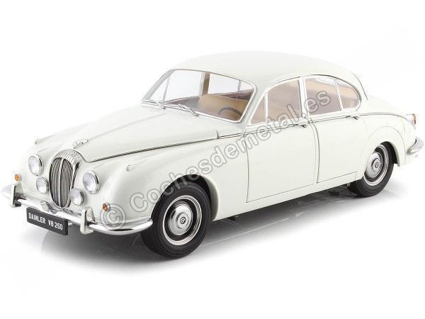 Cochesdemetal.es 1967 Jaguar Daimler V8 250 White anglais 1:18 Modèles Paragon 98313