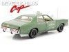 Cochesdemetal.es 1976 Plymouth Fury Checker Cab "Beverly Hills Cop" Verde 1:18 Greenlight 19110