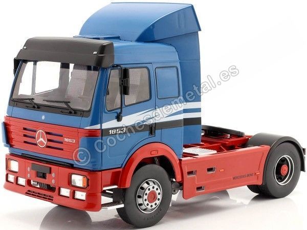 Cochesdemetal.es 1994 Camión Mercedes-Benz 1853 SK II Azul 1:18 MC Group 18138