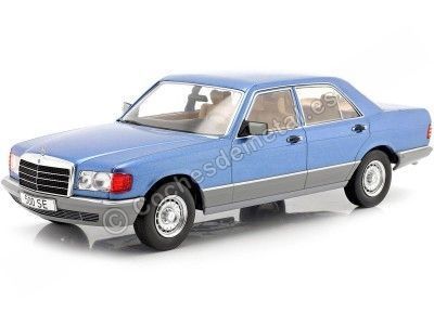 Cochesdemetal.es 1985 Mercedes-Benz Clase-S (W126) S-Class Azul Metalizado 1:18 MC Group 18186
